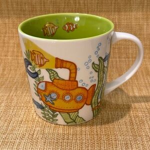 Starbucks 2010 Under the Sea submarine coffee mug cup excellent condition